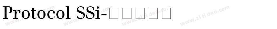 Protocol SSi字体转换